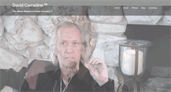 Desktop Screenshot of davidcarradine.com