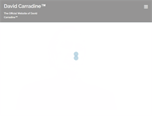 Tablet Screenshot of davidcarradine.com
